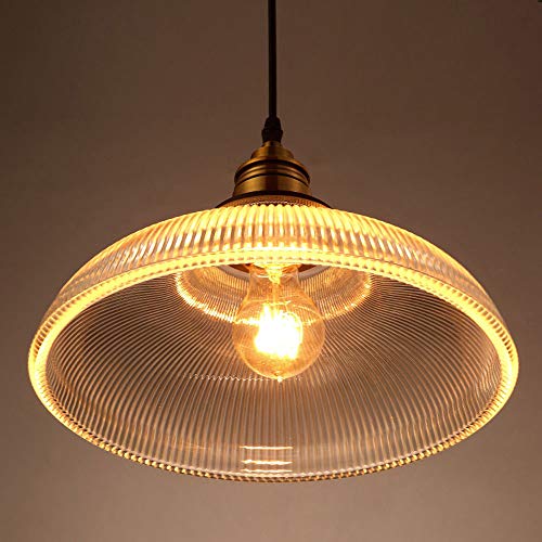 Lustres d'intérieur à LED style industriel rétro en verre noir E27S - 8