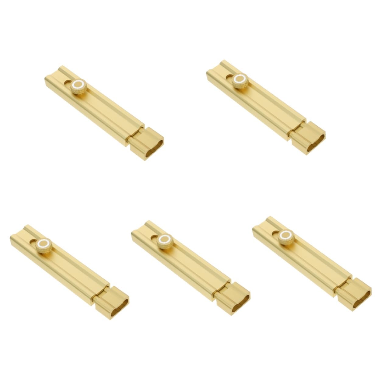 UKCOCO 5pièces Barre De Sécurité Pour Porte Coulissante Verrou De Porte Encastré Facile à Installer Dispositif Anti-intrusion Intérieur Modèle Nocturne Mmversion Adhésive