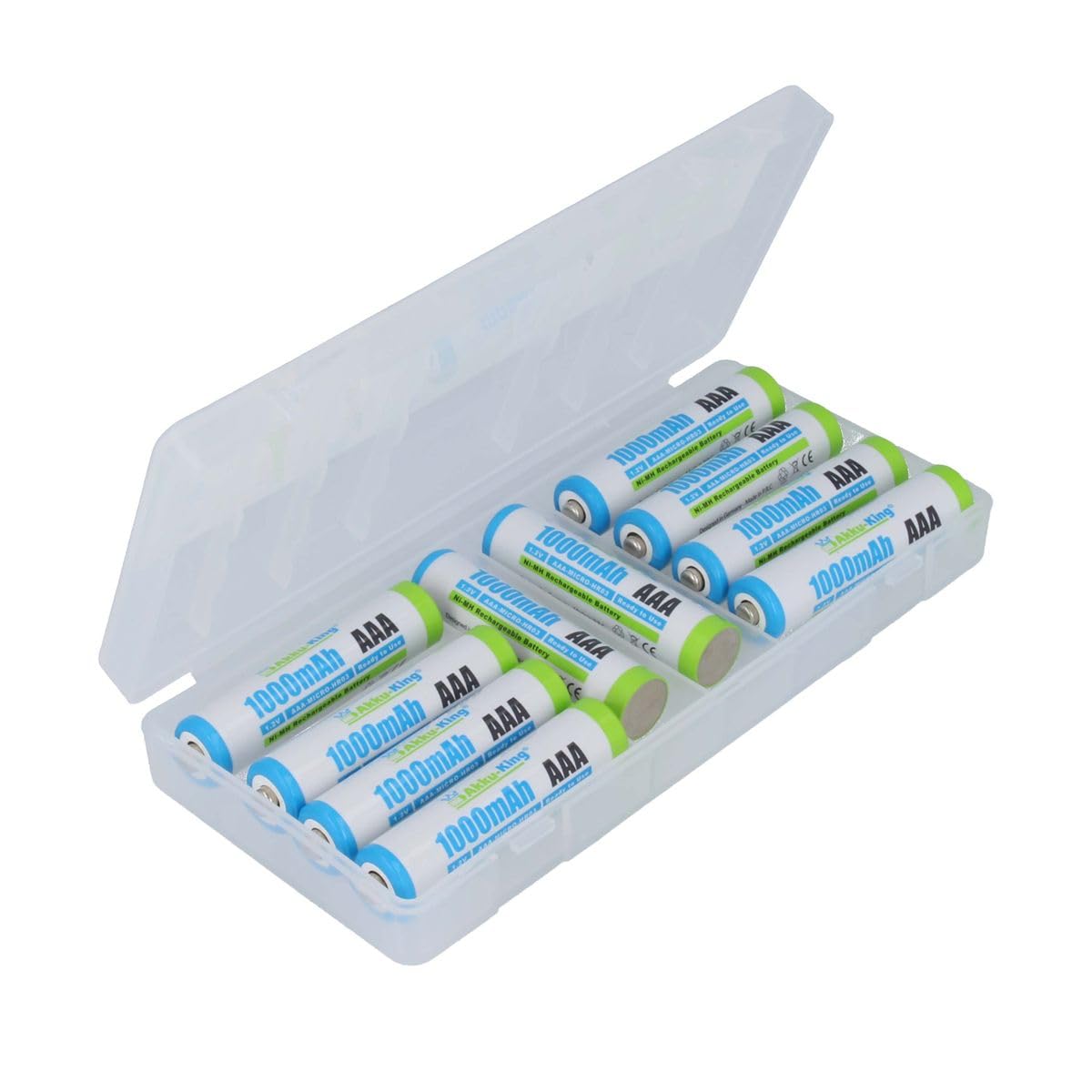 20 x Akku NI-MH Micro AAA HR03, KR03, LR03, R3, L3-1000mAh - Akku-King