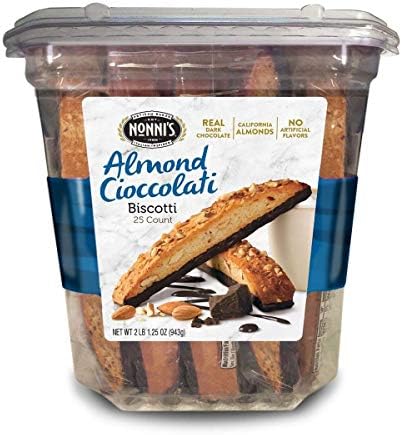 Nonni's Almond Cioccolati Biscotti 25 cts. - PACK OF 3
