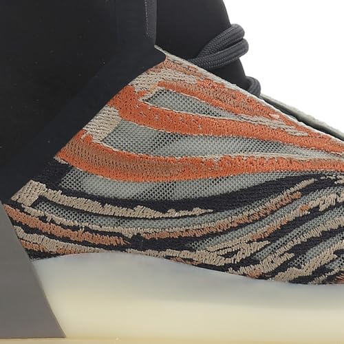 Image of adidas Yeezy Quantum Lace-Up Sneakers- Knitted Elastic Collar, Mesh Upper with RPU Cage, Boost Cushioning - Yeezy Shoes