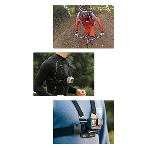 Cámaras Arnés de Cofre 5 en 1 Montaje en el Pecho del teléfono Inteligente con Correa elástica Transpirable de Longitud Ajustable para la acción Deportiva grabación de Video Manos - imagen 6
