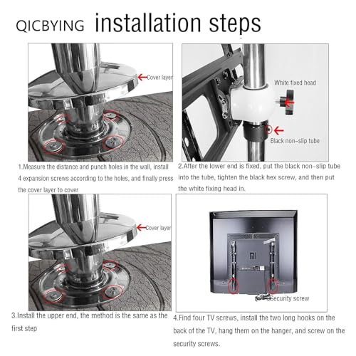 Support TV pivotant et inclinable pour table et meuble de salon