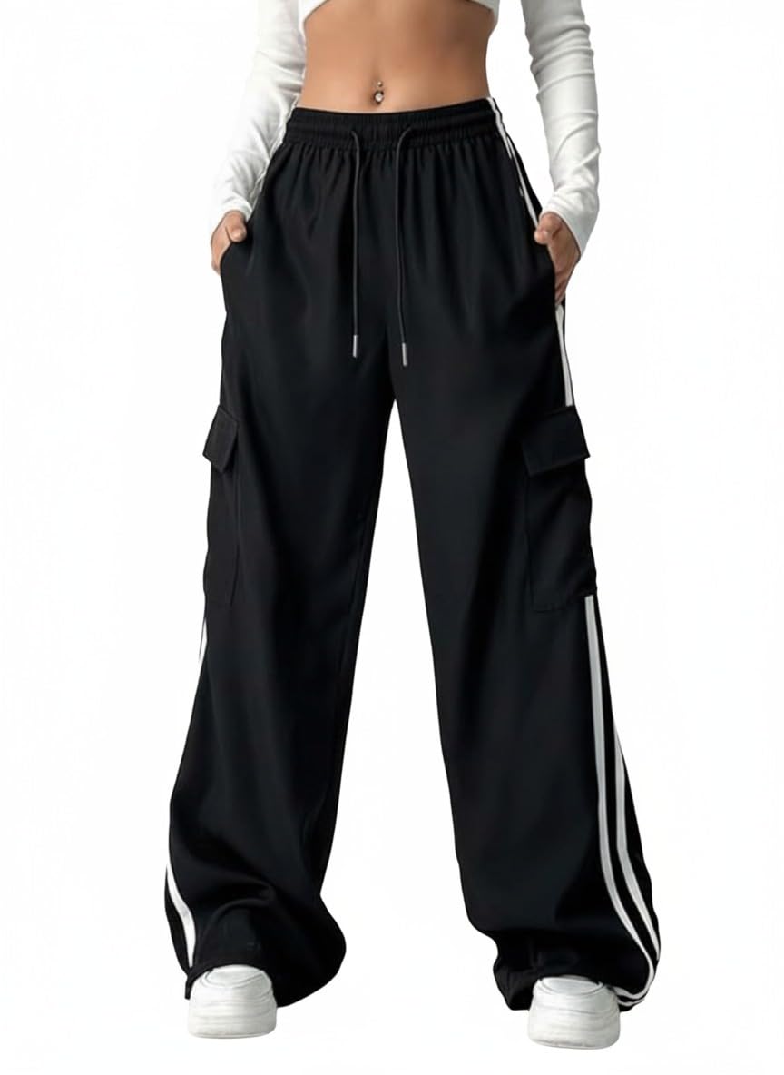 fellamo FM Women Stylish Baggy Cargo Pants |Cargo Parachute Pants with Cargo Pockets-148-picture-16