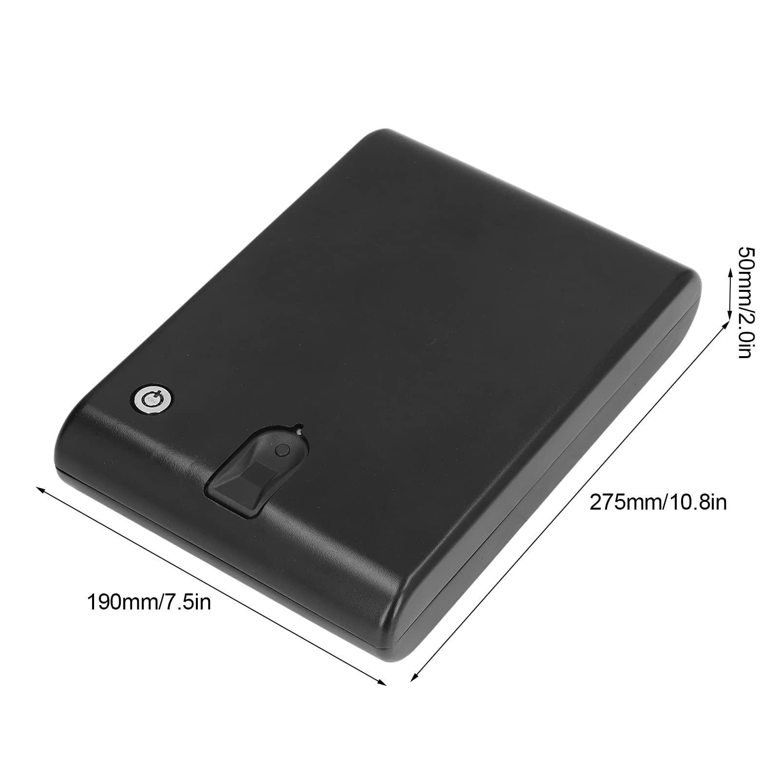 Boîte de sécurité Portable, 120 Empreintes digitales en Acier Coffre-Fort d'empreintes digitales Taux de reconnaissance Plus élevé pour Les Objets de Valeur