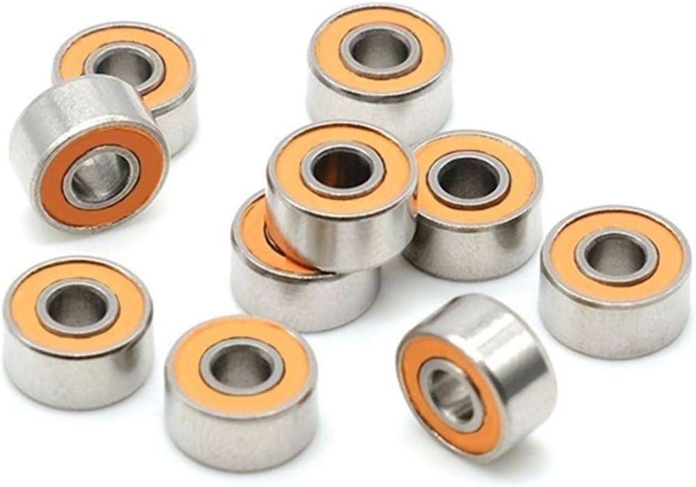 10Pcs Fishing Reel Bearing S693-2RS CB ABEC-7 3x8x4mm Stainless Steel Hybrid Ceramic Ball Bearings 693 2RS CB LD
