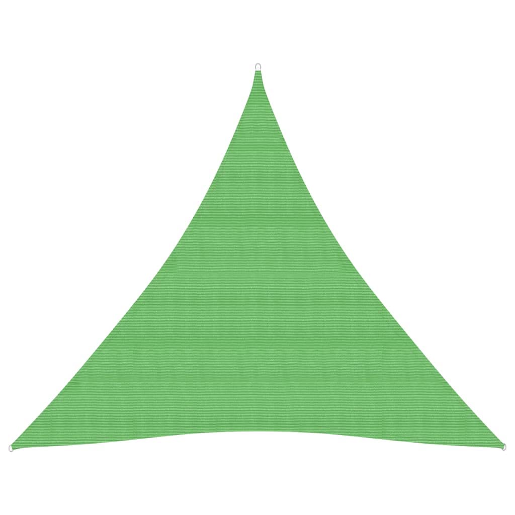 vidaXL Sunshade Sail 160 g/m² Light Green 4x4x4 m HDPE — image 1