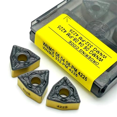 10 piezas de insertos de carburo WNMG060404 PM 4225 miniatura 5