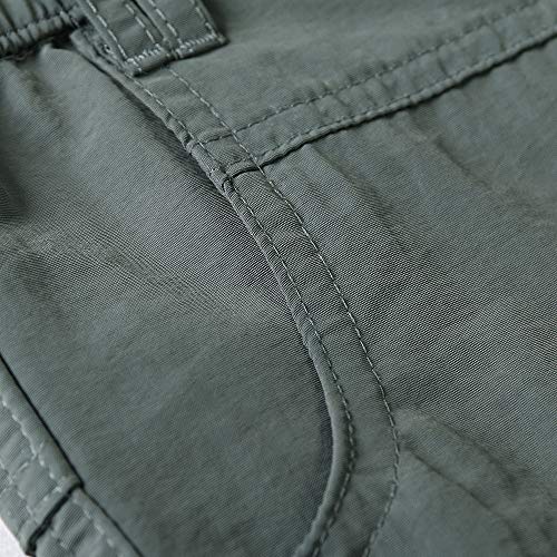 Mesinsefra Boys Mens Hiking Casual Quick Dry Shorts Lightweight Elastic Waist Outdoor Hiking Travel3