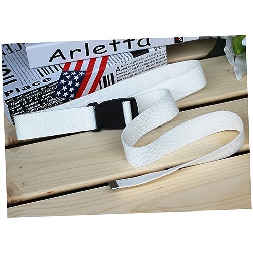 NOLITOY 2pcs Plastic Buckle Canvas Belts Comfortable Breathable Stylish for Both Men Women Random4