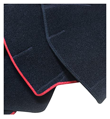 Parasol de salpicadero para Mazda CX-5 RHD 2017-2022 protector de tela borde rojo 3