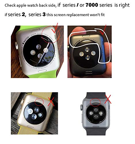 Ogodeal Screen Replacement for Apple Watch Series 1 A1803 and (1st generation) A1554 LCD & Digitizer Touch Screen Assembly 42 MM Sport Version