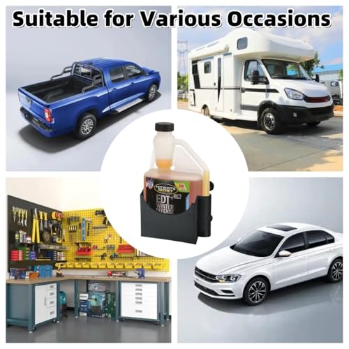 Image of Magnetic Diesel Additive Holder, Removable Spill Free, Universal Fit Automotive Organizer for Hot Shots Diesel Fuel Additive, Fit for Hot Shots Diesel Additive 16 oz (A)