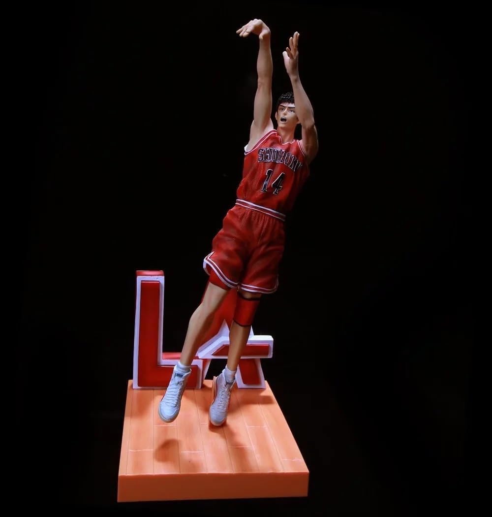 REOZIGN Statua Figura di Slam Dunk, Figura del Personaggio in PVC Figurine Cosplay Modello da Collezione Decorazione Regalo per Fan degli Anime (Mitsui Hisashi)