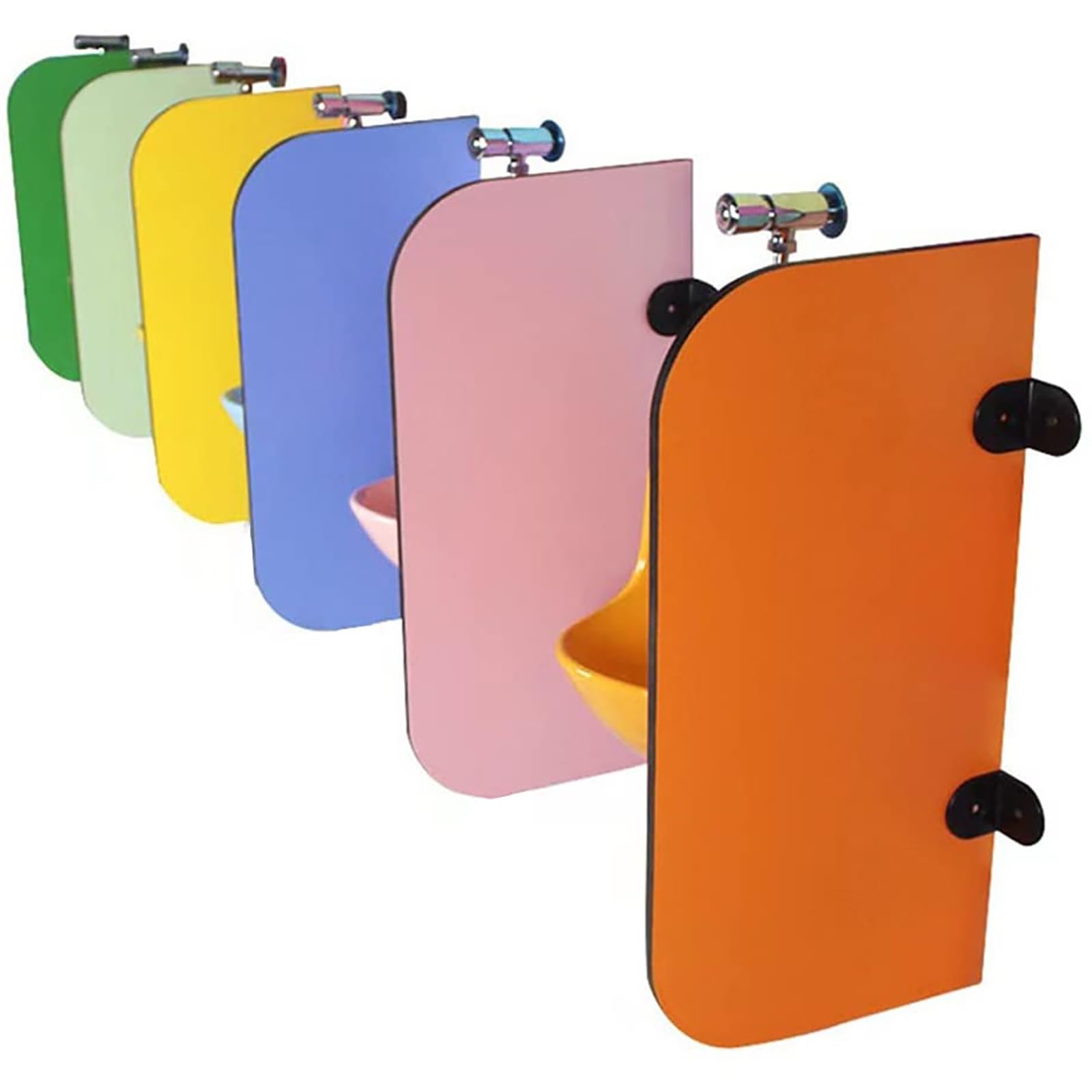 1PC Urinal Partition Waterproof Extra Protection & Privacy Toilet Protection Screen Divider Children's Cartoon Privacy Screen Wood Sheet Divider, Children's Urinal Screen Partition