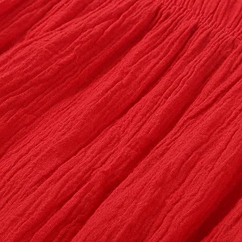 DCUTERQ Toddler Baby Girls Boys Solid Color Cotton Linen Shorts Summer Bloomers3