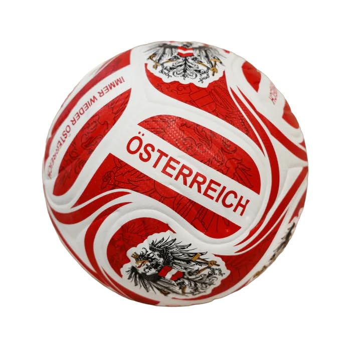 Hoamatkult Fußball Österreich Adler – WM-Kollektion Ball mit rot-weiß-rotem Design, strukturierter Oberfläche & „Immer Wieder Österreich“ Schriftzug