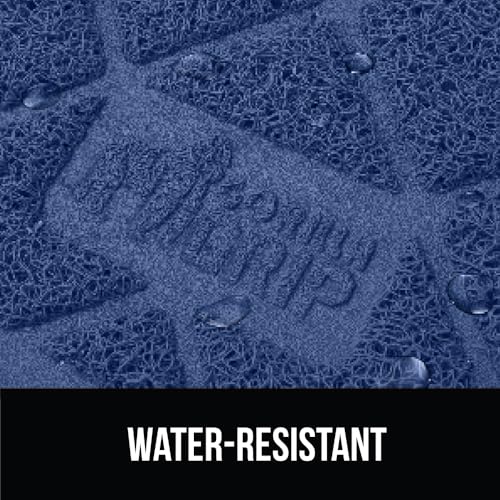 Image of Gorilla Grip Durable Cat Litter Mat (35x23), XL Jumbo, No Phthalate, Water Resistant, Traps Litter from Box and Cats, Scatter Control, Soft on Kitty Paws, Easy Clean Mats (Navy)