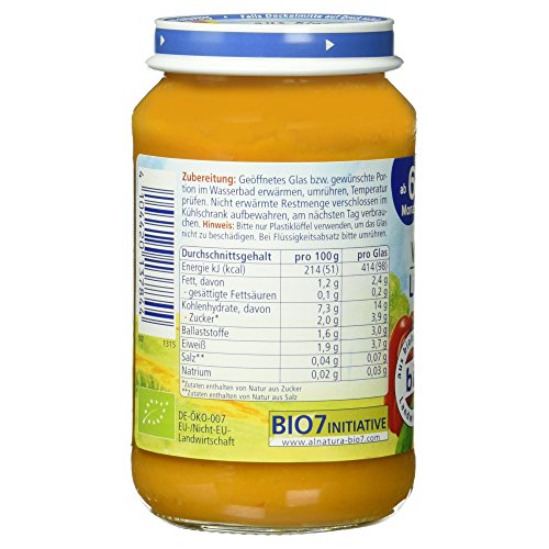 Alnatura Bio Linsengemüse mit Couscous (ab 6. Monat), 190 g