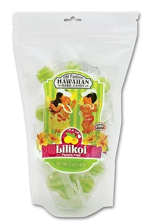 Old Fashion Hawaiian Hard Candy 5oz Bags Lilikoi Passion Fruit