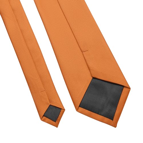 Image of DecTwig Men's Ties Solid Color Formal Neckties 3.15 inch (8CM) Black Ties For Men