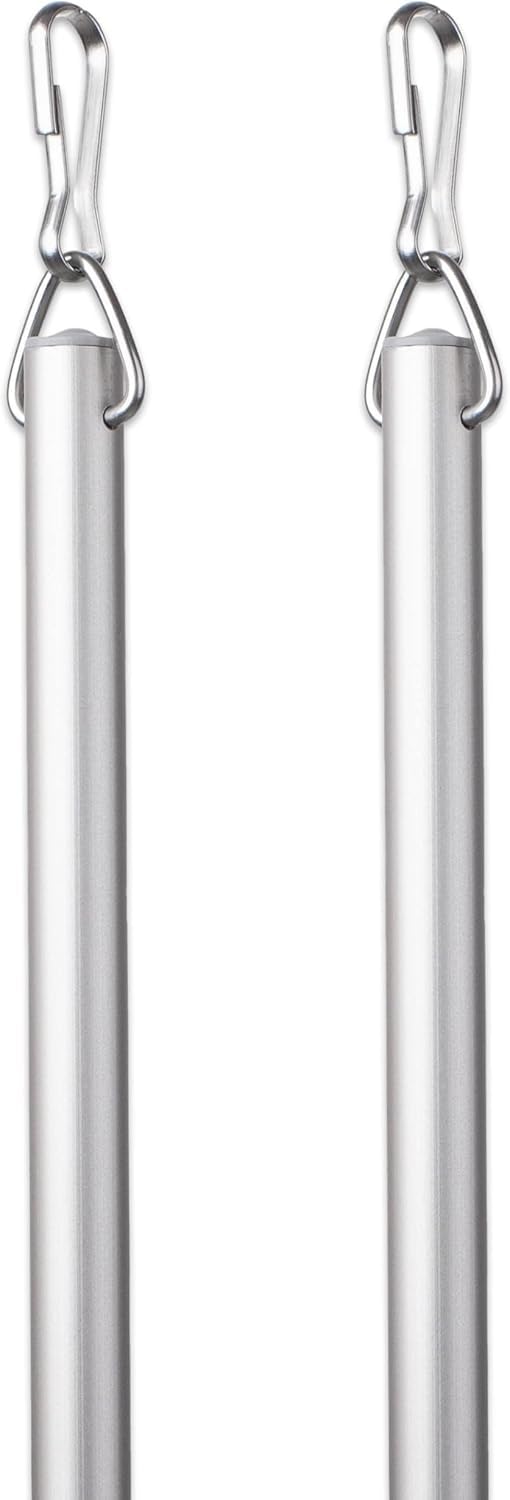 Curtain Wand Rods - Metallic Black, 2-Pack -8 Curtain Wand Rods - Metallic Black, 2-Pack -8