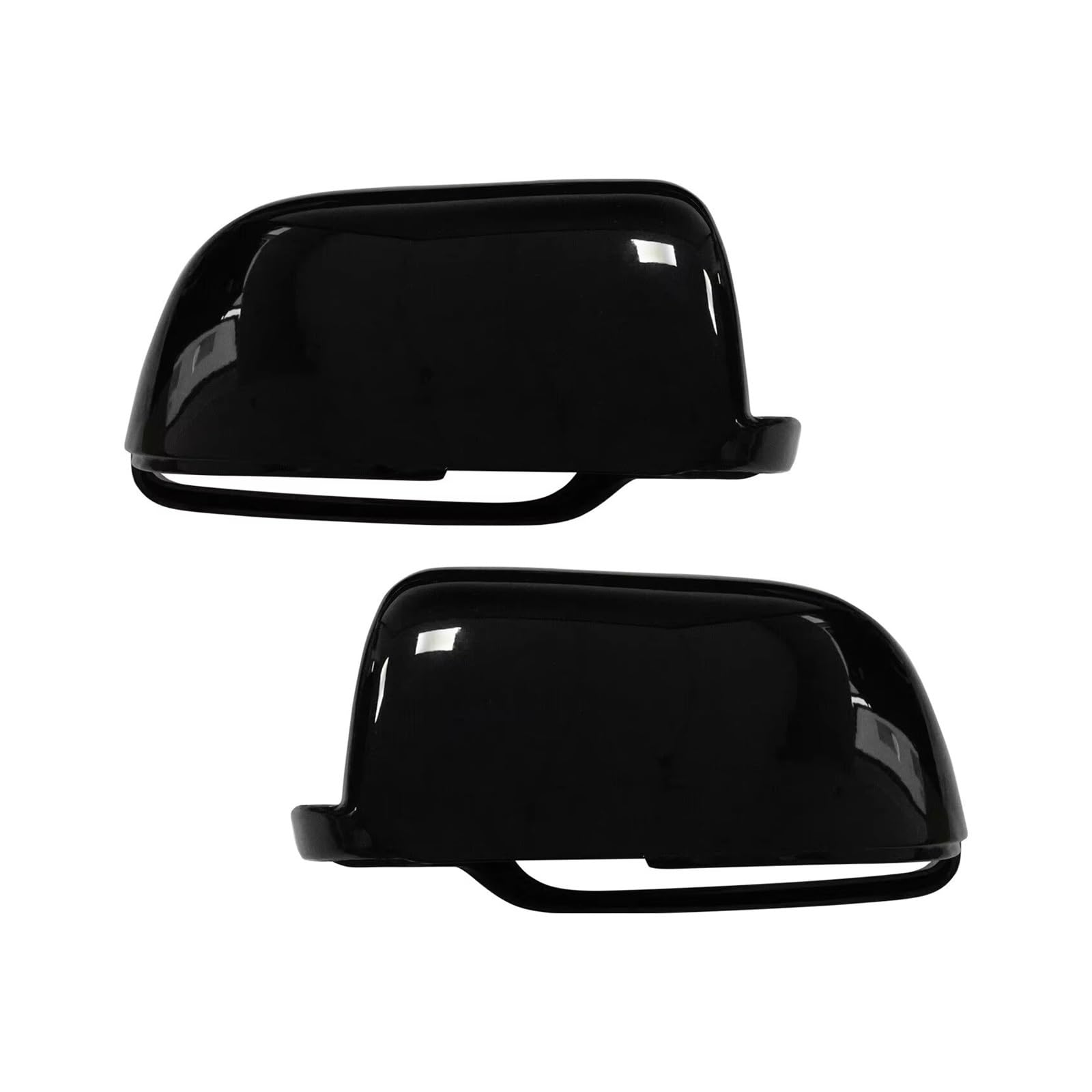 Calotta Specchietto Retrovisore Per Polo 9N 2002-2005 Calotte Copri Specchietti Retrovisori Laterali Nero Lucido Sinistra E Destra