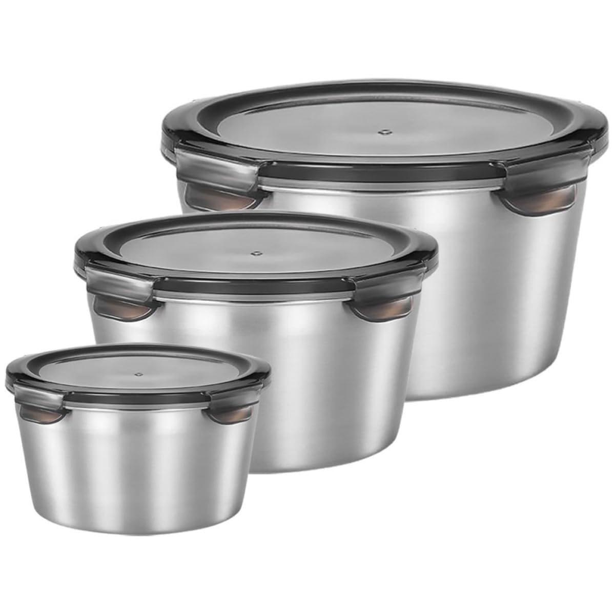 Recipientes Herméticos de Acero Inoxidable 304 para Alimentos Secos, 3