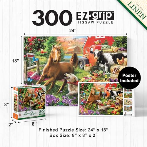 Masterpieces - Rompecabezas de 300 piezas, Gran Tacto EZ Grip, Mejores Amigos, Diversión para Adultos, Adultos Mayores, Familia, Niños, Acabado Mate, 18"x24" miniatura 2