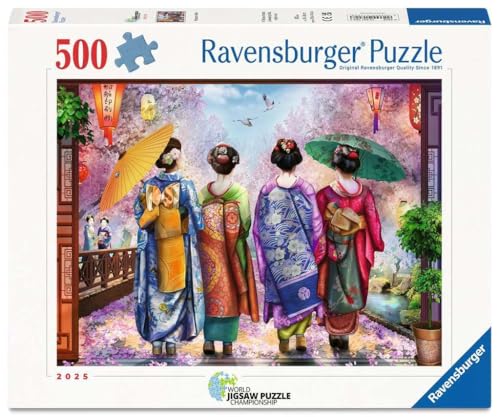 Ravensburger - Puzzle 500 Piezas Paseo Entre Flores, Puzzle Adultos 49x36cm