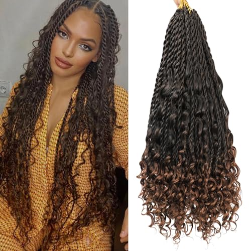 Senegalese Twist Crochet Hair - 8 Packs Boho...