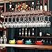 Cálido Van hierro metal Copa de vino rack para estante boca abajo portavasos colgante taza soporte estante estantes 47.2 "L