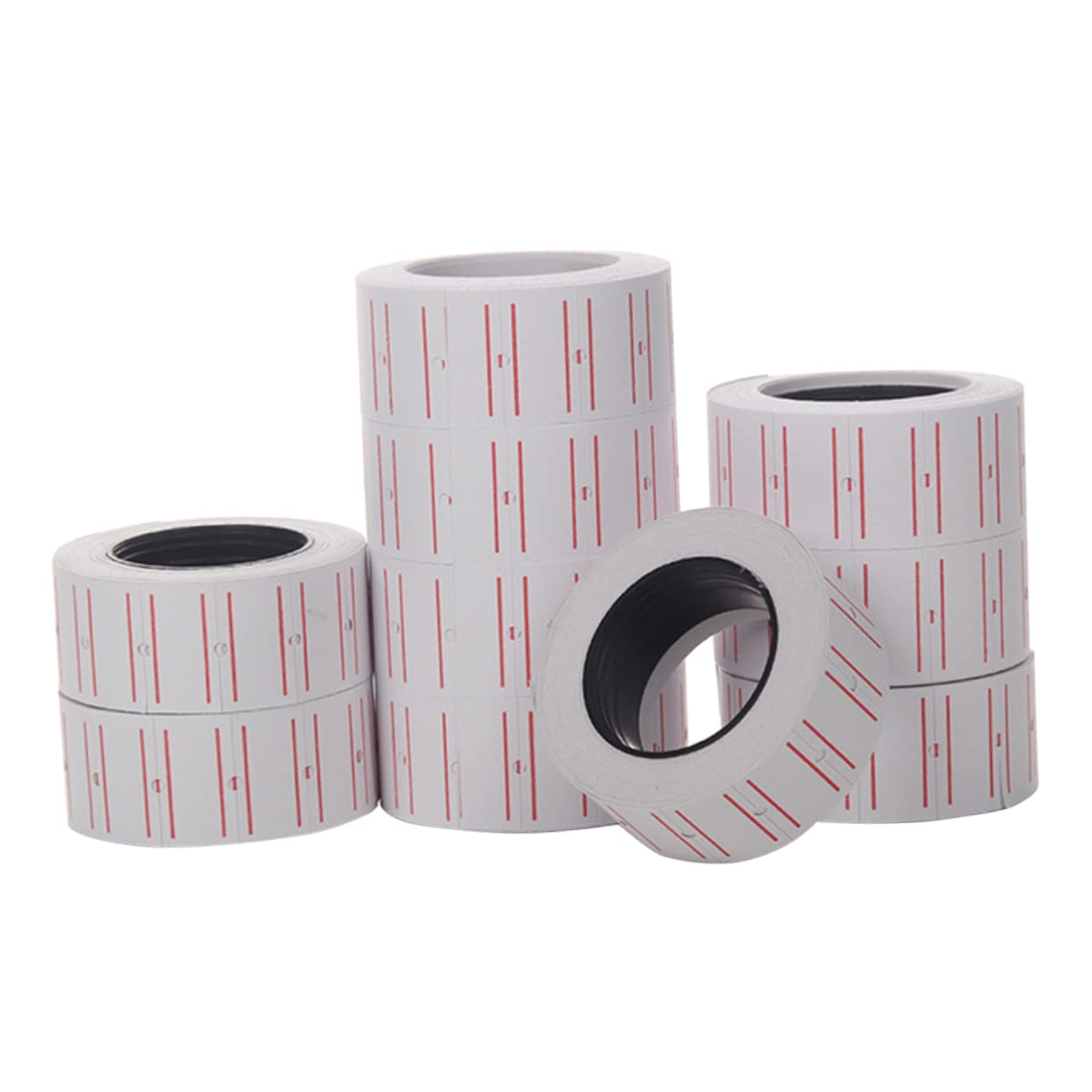 HOODANCOS Small Labels 10 Rolls White Tags Paper Sticker Label for Food Store for Display