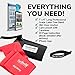 Resistance Bands for Working Out | 7Ft Long Resistance Bands |Super Exercise Bands with Carry Pouch and Door Anchor I Latex Free Workout Bands Including an Exclusive Workout App and E-Book