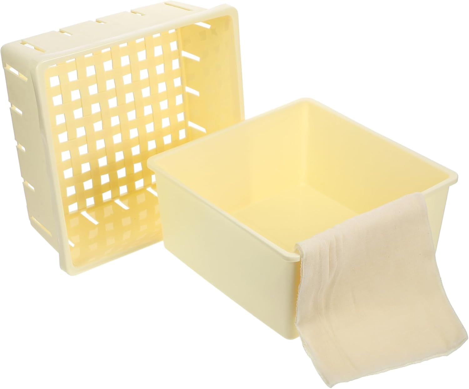 LIFKOME Tofu Presser Mold Tofu Making Tool Set Easy to Demold Smooth Interior Diy Homemade Cheese Maker LIFKOME Tofu Presser Mold Tofu Making Tool Set Easy to Demold Smooth Interior Diy Homemade Cheese Maker