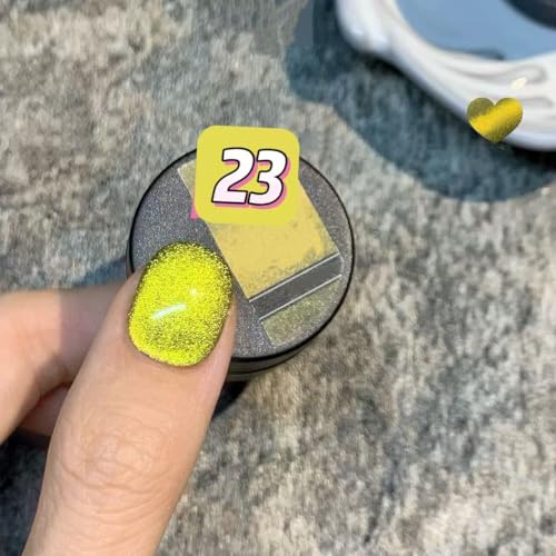 Set de 6 esmaltes en gel magnéticos ojos de gato miniatura 7