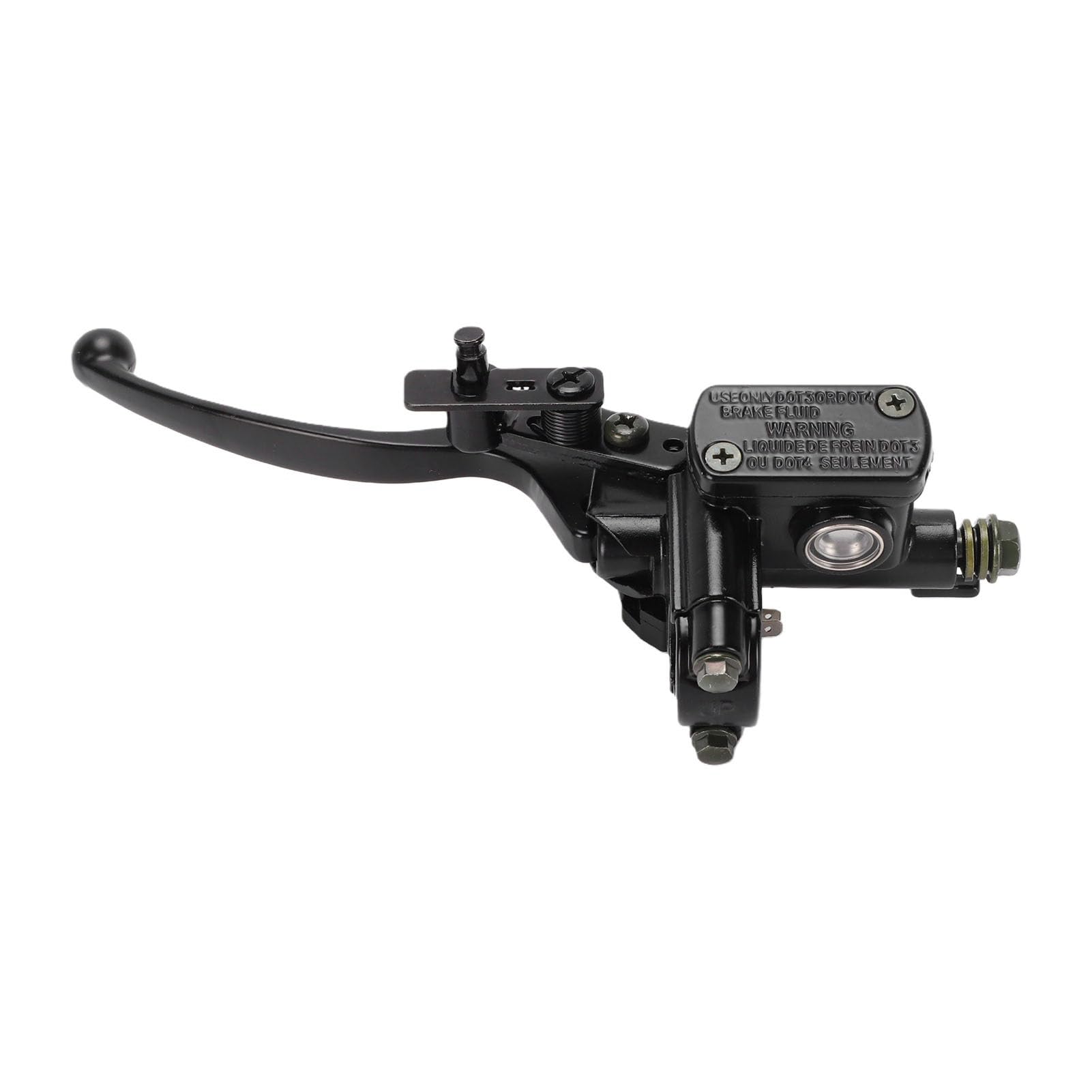 Freno Idraulico Adatto Alla Leva del Cilindro Principale Pompa Durevole da 7/8 Pollici con Posizione Regolabile per Moto da Cross e ATV da 50 Ml a 250 Ml (Lato sinistro)