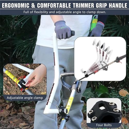Uchwyt do trymera do trawnika – ergonomiczny regulowany bezprzewodowy do wydajnego przycinania, wygodnego obrzeża ogrodowego, kształtowania krajobrazu i pielęgnacji trawnika