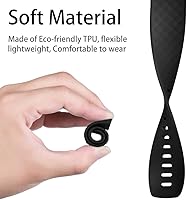 Vista 3 de Hamile - Extensibles compatibles con Fitbit Charge 4 / Fitbit Charge 3 / Fitbit Charge 3 SE, extensible de repuesto impermeable para reloj