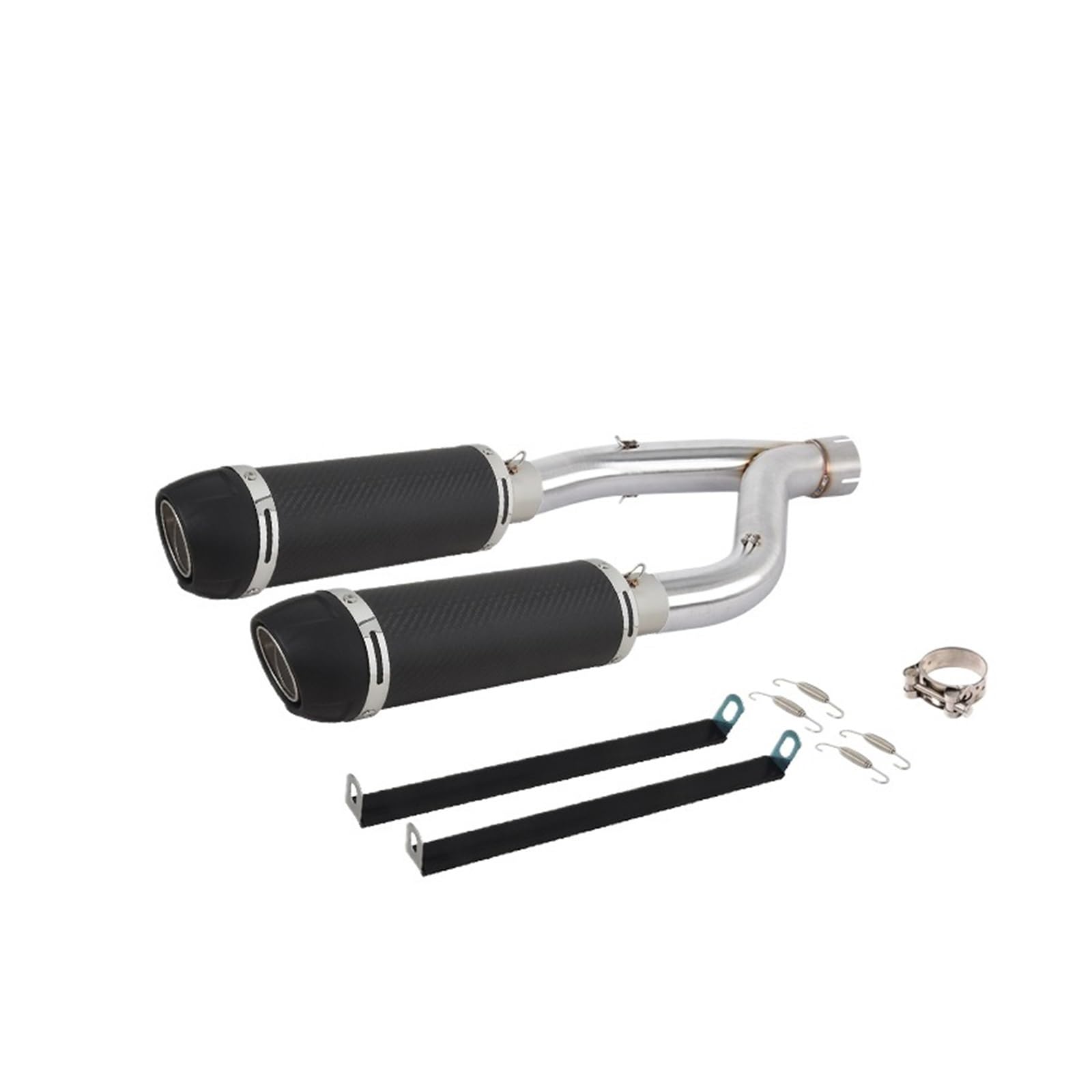 Slip On Pasuje Do Aprilia SHIVER 900 Motocyklowy Układ Wydechowy Środkowy Tłumik Rury Łączącej rura wydechowa(Type E)