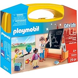 Comisaria Maletin Playmobil Amazon PLAYMOBIL City Life, Maletín Grande Colegio, a Partir de 4 años (70314)