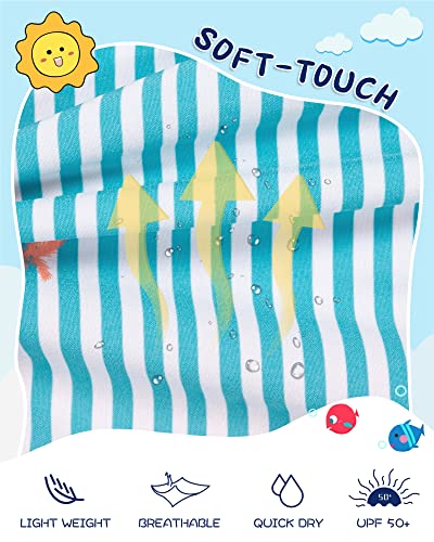 Image of SURF CUZ Boys Swim Trunks with Boxer Brief Liner Toddler Boy Stretch Swimsuit Shorts Quick Dry Swimming Trunks Bathing Suit