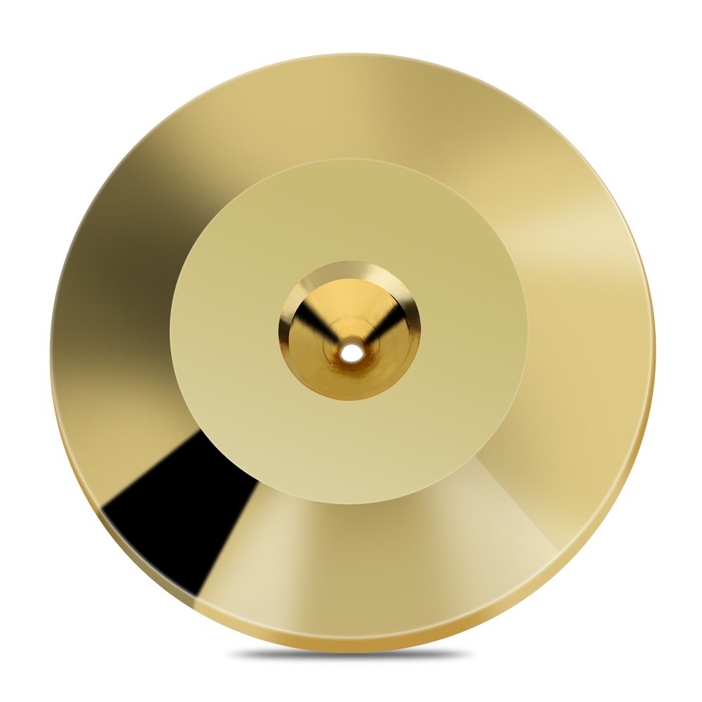 Richer-R Piedini Altoparlante 8 Pezzi 25x4 mm Isolamento Rame Oro