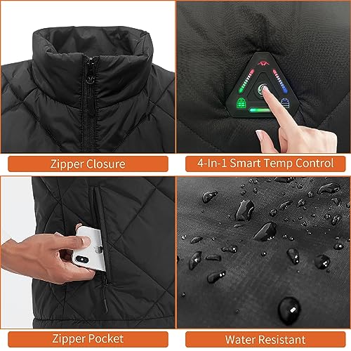 Heated Vest for Men Women with Battery Pack 16,000mAh DC 7.4V Electric Lightweight Heated Vest4