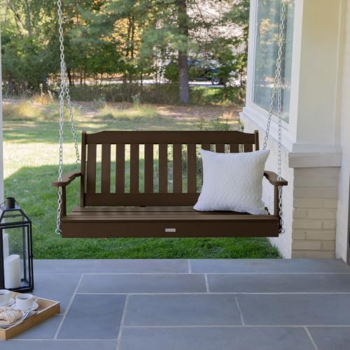 Image of Highwood AD-PORL2-ACE Lehigh Porch Swing, 4 Feet, Weathered Acorn