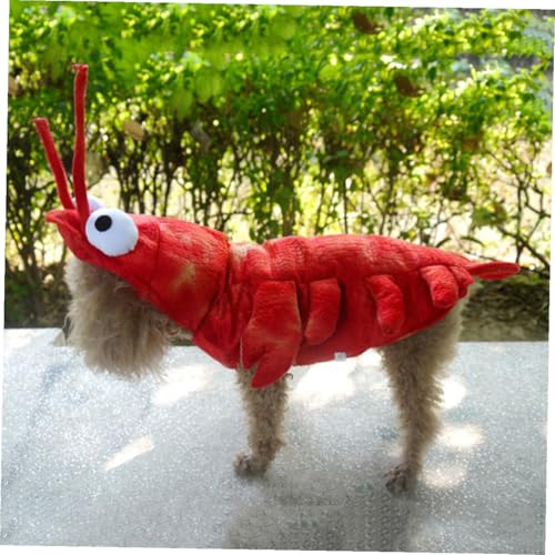 Disfraz de langosta rojo para perros XL Halloween miniatura 3