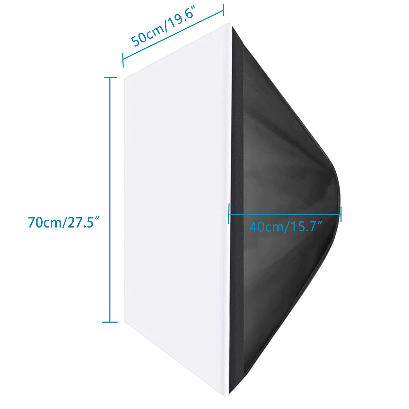 Softbox zestaw oświetlenia fotograficznego 20 x 28 cali z 4 żarówkami 135 W 5500 K, gniazdo E27 4 w 1, regulowany stojak lampy i torba, ciągłe oświetlenie portretów