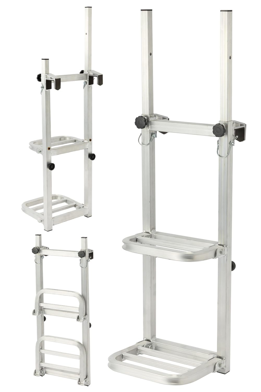 【手すり付き】折りたたみ式 トラックステップ 耐荷重120kg 2段 アルミ製 Amazon.co.jp: 【手すり付き】折りたたみ式 トラックステップ 耐荷重
