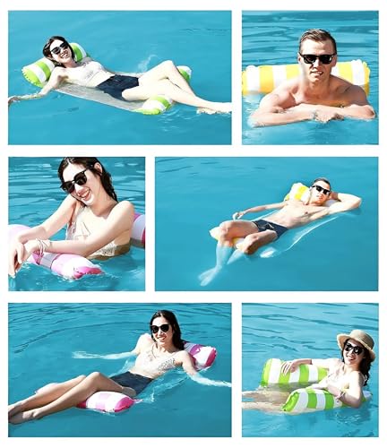 Kavid's Inflatable 4-in-1 Pool Float Hammock – Multi-Purpose Water Lounge Chair & Floating Bed – Portable Pool Raft for Adults – Perfect for Beach, Lake, and Vacation Relaxation - Image 9 thumbnail
