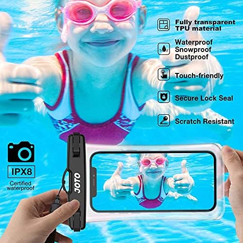JOTO Water Shoes for Women Men Kids Bundle with (2 Pack) Universal Waterproof Pouch Cellphone Case up to 7.0" | Image 5